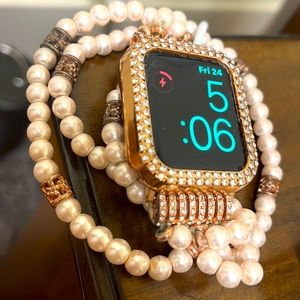 Apple Watch, charger, band, and cover